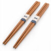 Premium Cedar Chopsticks with Custom Paper Bands with illustrative sample branding