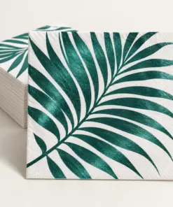 Custom Large-Print Foil Cocktail Napkins with sample customer artwork