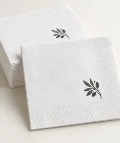 Custom 3-Ply Luncheon Napkins with sample customer artwork