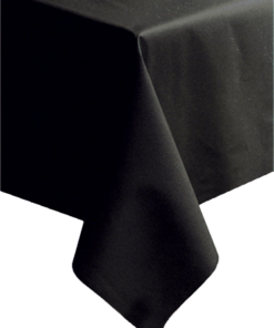 50 in x 108 in Linen-Like Black Airlaid Tablecovers 20 ct.