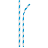 Aardvark 7.75″ Blue Striped Eco-Flex Paper Straws – 4800 ct.
