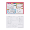 10 in x 14 in Doodletown Fun 2-Sided Kids Placemats 1000 ct.