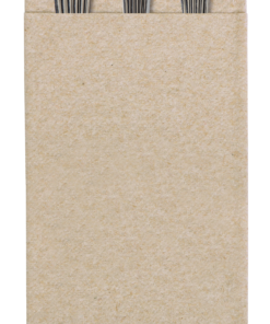 7.75 in x 4.25 in Linen-Like Natural Sand Quickset Dinner Napkins 300 ct.