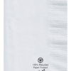 7.5 in x 4.25 in Earthwise Coin Embossed White Dinner Napkins 1000 ct.